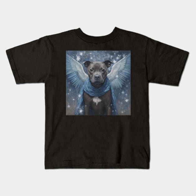 Angelic Staffy Kids T-Shirt by Enchanted Reverie